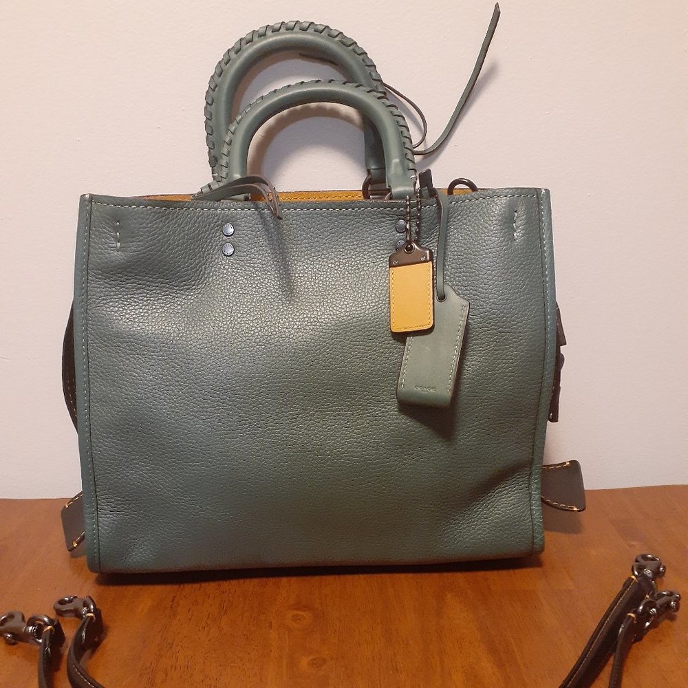 Coach Rogue 1941 in Turquoise Leather NWOT